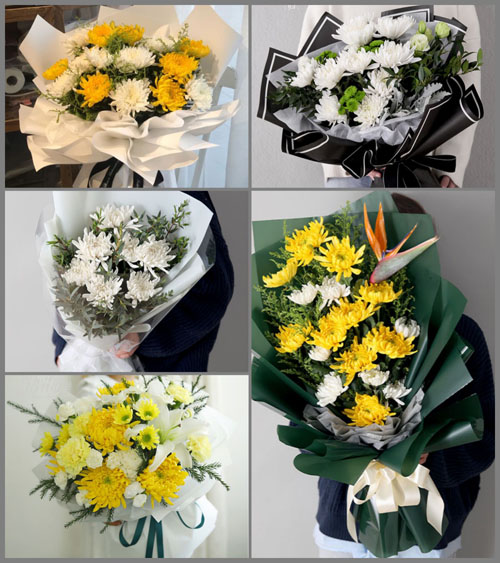 江苏盐城东台市许河镇白事花束代送